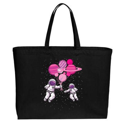 Space Exploration Cosmonaut Spaceman Alien Spaceship Cotton Canvas Jumbo Tote