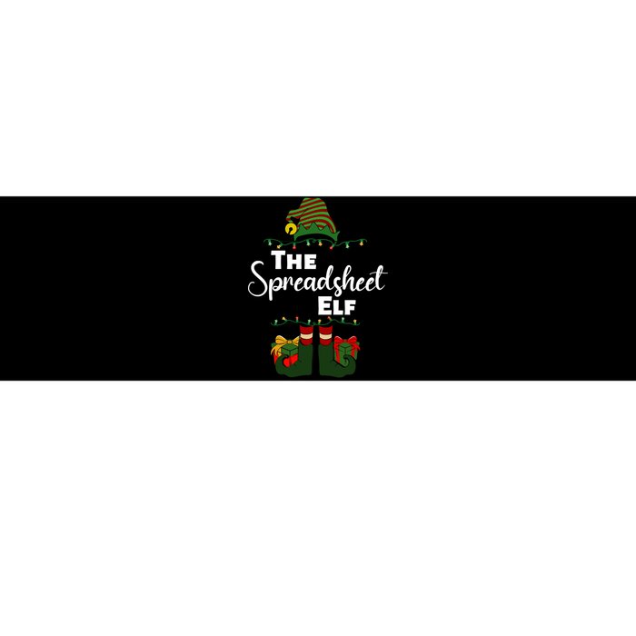 Spreadsheet Elf Christmas Tee Accountant Bookkeeper CPA Data Bumper Sticker