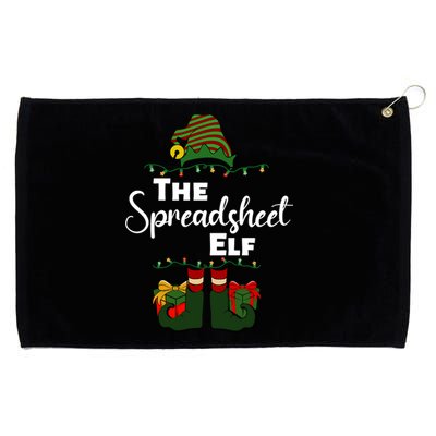 Spreadsheet Elf Christmas Tee Accountant Bookkeeper CPA Data Grommeted Golf Towel