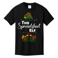 Spreadsheet Elf Christmas Tee Accountant Bookkeeper CPA Data Kids T-Shirt