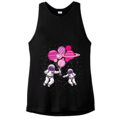 Space Exploration Cosmonaut SpaceMan Alien Spaceship Ladies PosiCharge Tri-Blend Wicking Tank