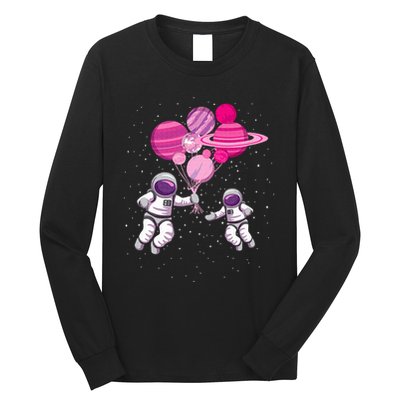 Space Exploration Cosmonaut SpaceMan Alien Spaceship Long Sleeve Shirt