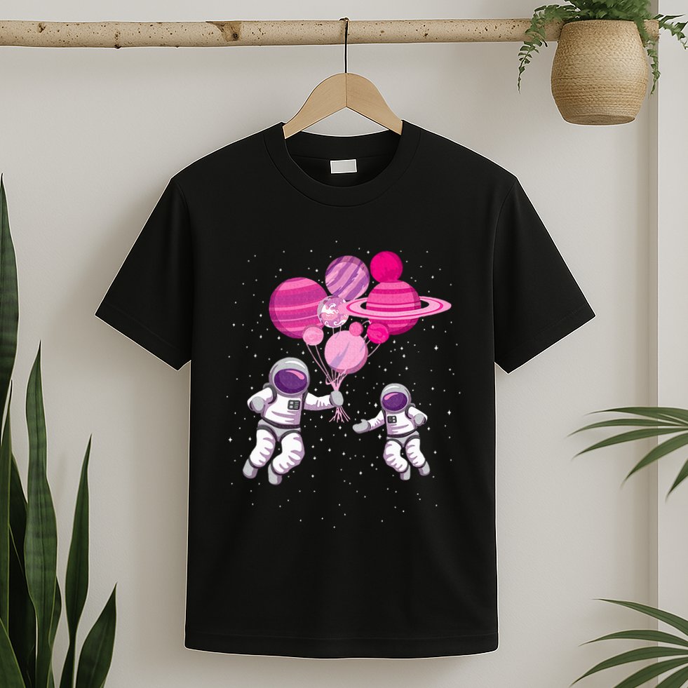 Space Exploration Cosmonaut SpaceMan Alien Spaceship T-Shirt