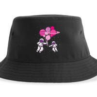 Space Exploration Cosmonaut SpaceMan Alien Spaceship Sustainable Bucket Hat