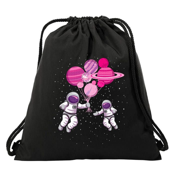 Space Exploration Cosmonaut SpaceMan Alien Spaceship Drawstring Bag