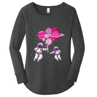 Space Exploration Cosmonaut SpaceMan Alien Spaceship Women's Perfect Tri Tunic Long Sleeve Shirt