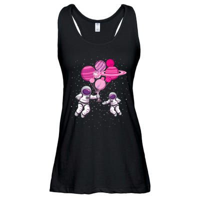 Space Exploration Cosmonaut SpaceMan Alien Spaceship Ladies Essential Flowy Tank