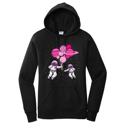 Space Exploration Cosmonaut SpaceMan Alien Spaceship Women's Pullover Hoodie