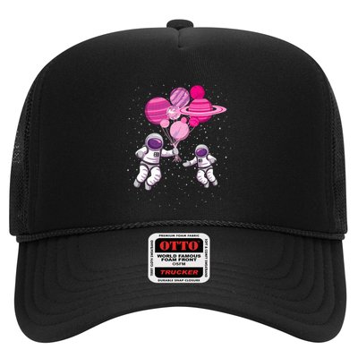 Space Exploration Cosmonaut SpaceMan Alien Spaceship Trucker Hat