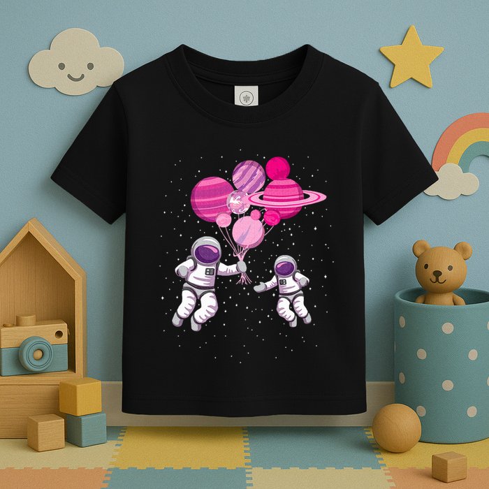 Space Exploration Cosmonaut SpaceMan Alien Spaceship Toddler T-Shirt