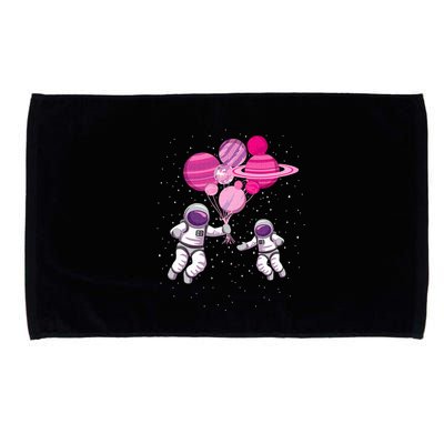Space Exploration Cosmonaut SpaceMan Alien Spaceship Microfiber Hand Towel