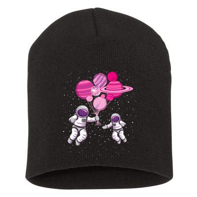 Space Exploration Cosmonaut SpaceMan Alien Spaceship Short Acrylic Beanie