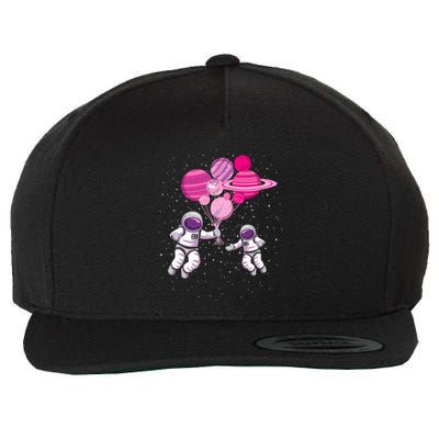 Space Exploration Cosmonaut SpaceMan Alien Spaceship Wool Snapback Cap
