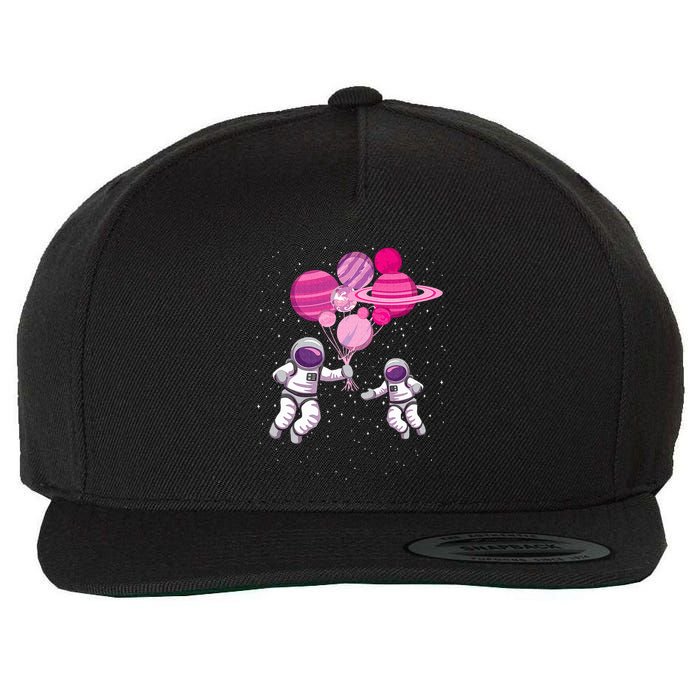 Space Exploration Cosmonaut SpaceMan Alien Spaceship Wool Snapback Cap