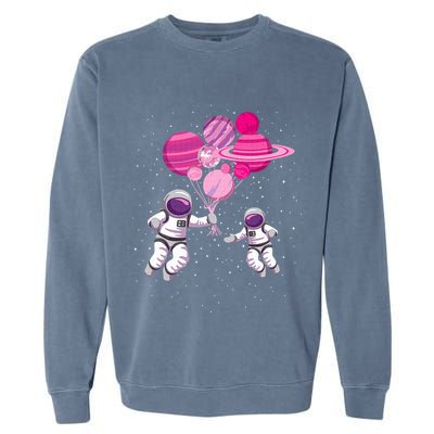 Space Exploration Cosmonaut SpaceMan Alien Spaceship Garment-Dyed Sweatshirt