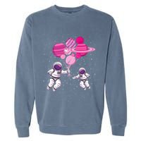 Space Exploration Cosmonaut SpaceMan Alien Spaceship Garment-Dyed Sweatshirt