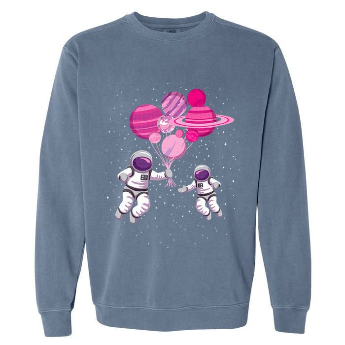 Space Exploration Cosmonaut SpaceMan Alien Spaceship Garment-Dyed Sweatshirt