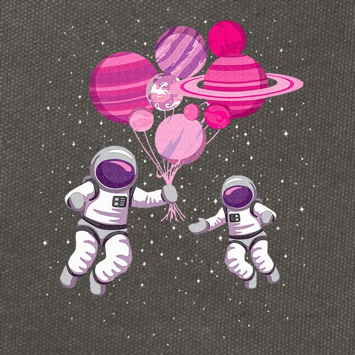 Space Exploration Cosmonaut SpaceMan Alien Spaceship Cotton Canvas Backpack