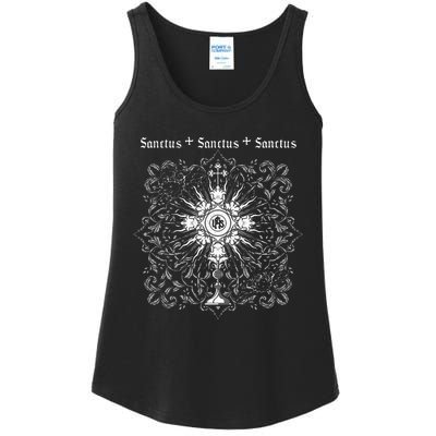 Sanctus Eucharist Catholic Traditional Latin Mass Jesus Ladies Essential Tank