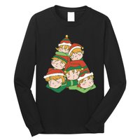 Sleepy Elves Cute Christmas Holiday Long Sleeve Shirt