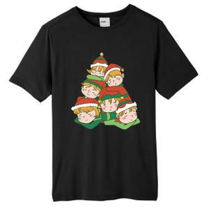 Sleepy Elves Cute Christmas Holiday Tall Fusion ChromaSoft Performance T-Shirt