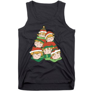 Sleepy Elves Cute Christmas Holiday Tank Top