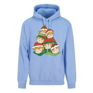 Sleepy Elves Cute Christmas Holiday Unisex Surf Hoodie