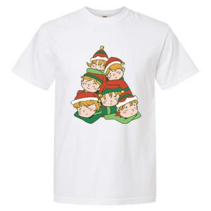 Sleepy Elves Cute Christmas Holiday Garment-Dyed Heavyweight T-Shirt