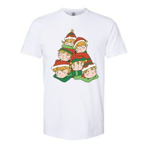 Sleepy Elves Cute Christmas Holiday Softstyle CVC T-Shirt