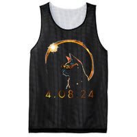 Solar Eclipse Cat Wearing Solar Eclipse Glasses Mesh Reversible Basketball Jersey Tank