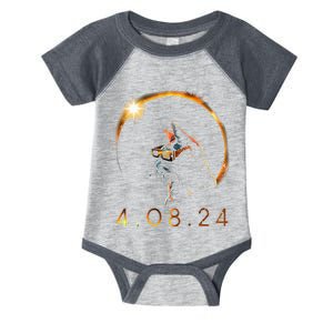 Solar Eclipse Cat Wearing Solar Eclipse Glasses Infant Baby Jersey Bodysuit