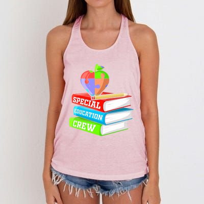 Special Education Crew Gift Special Education Teacher Gift Women's Knotted Racerback Tank