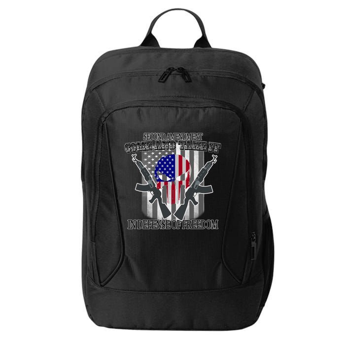 Second Amendment Come & Take It In Defense Of Freedom City Backpack