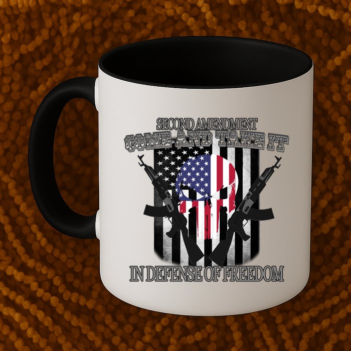 Second Amendment Come & Take It In Defense Of Freedom Mug
