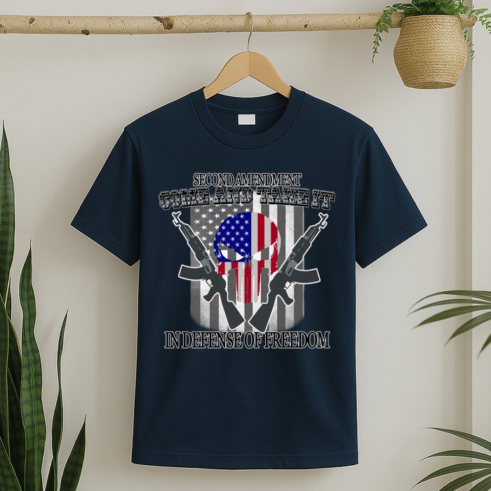 Second Amendment Come & Take It In Defense Of Freedom T-Shirt