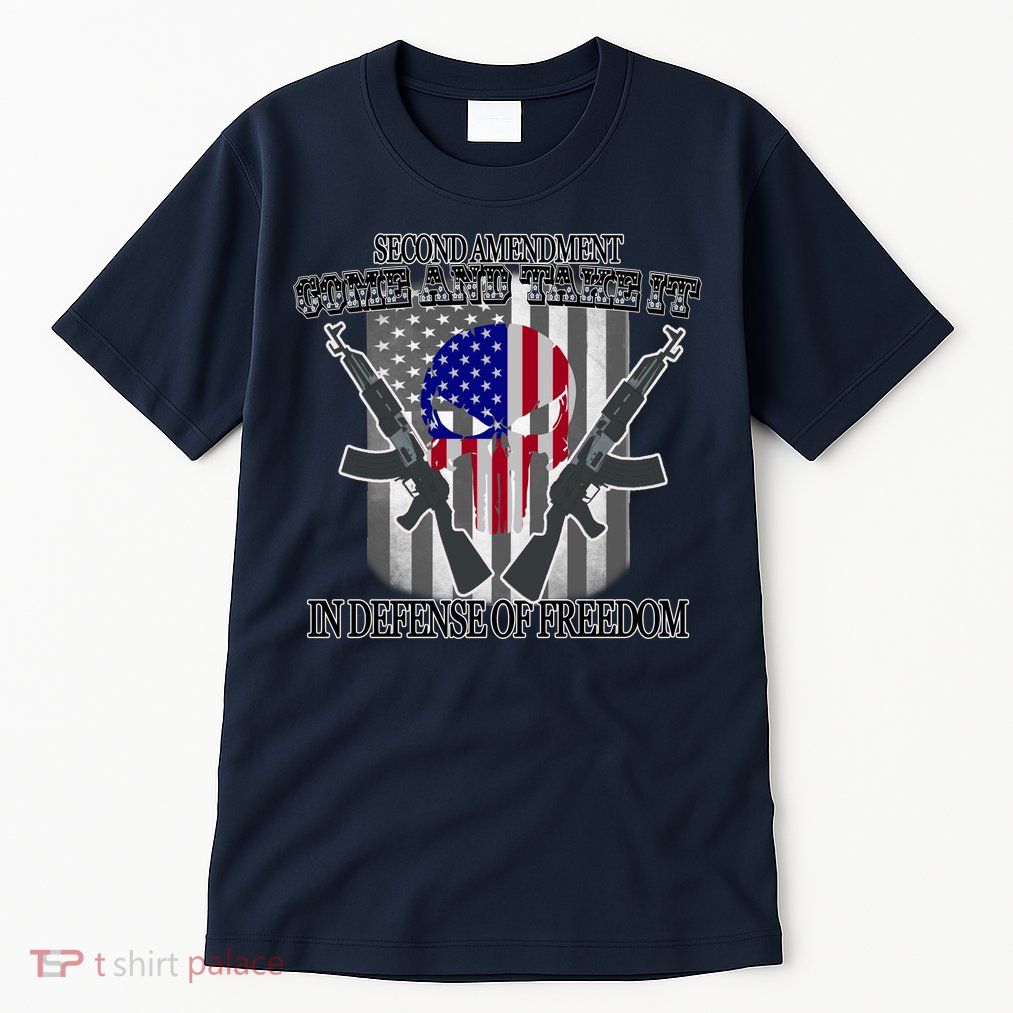 Second Amendment Come & Take It In Defense Of Freedom Tall T-Shirt