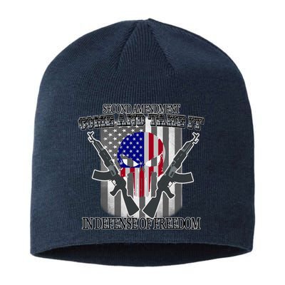 Second Amendment Come & Take It In Defense Of Freedom Sustainable Beanie