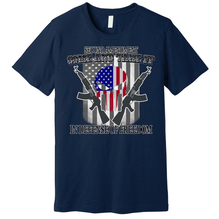 Second Amendment Come & Take It In Defense Of Freedom Premium T-Shirt