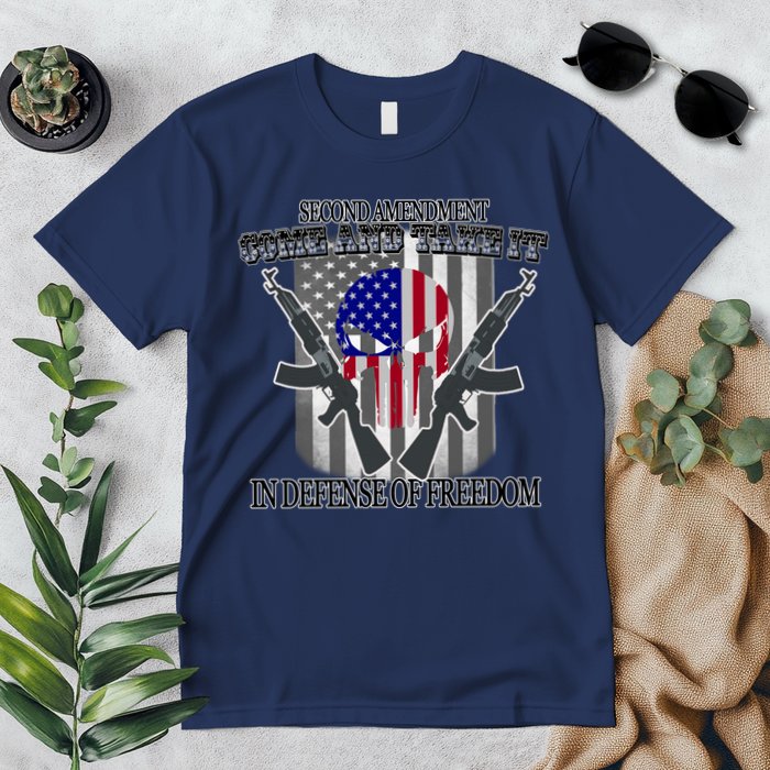Second Amendment Come & Take It In Defense Of Freedom Premium T-Shirt
