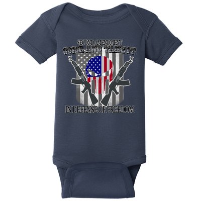 Second Amendment Come & Take It In Defense Of Freedom Baby Bodysuit