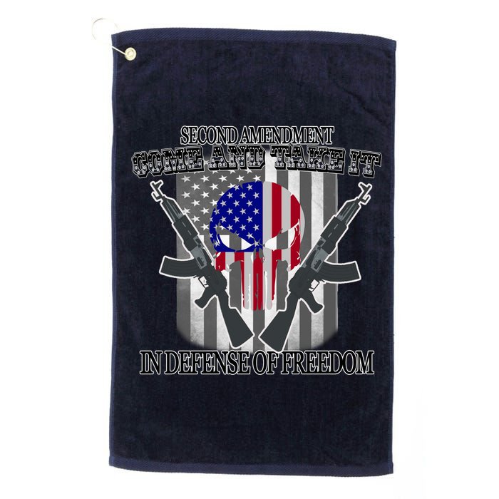 Second Amendment Come & Take It In Defense Of Freedom Golf Towel