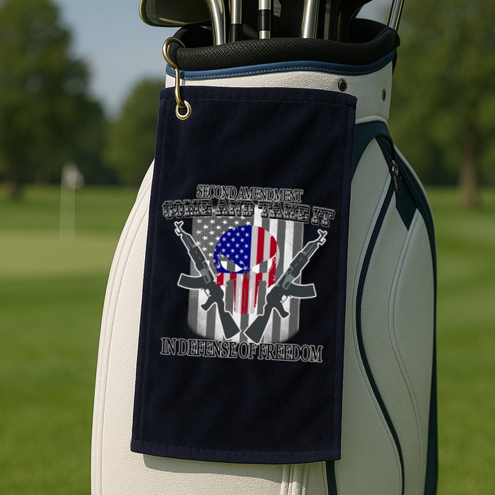 Second Amendment Come & Take It In Defense Of Freedom Golf Towel