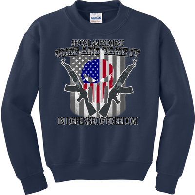 Second Amendment Come & Take It In Defense Of Freedom Kids Sweatshirt