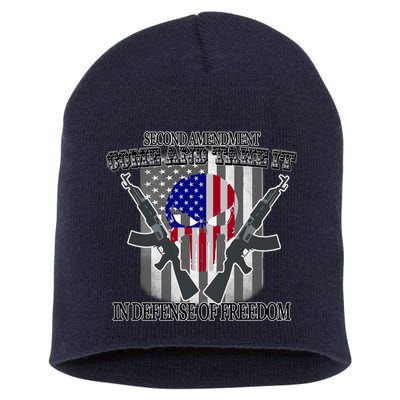Second Amendment Come & Take It In Defense Of Freedom Short Acrylic Beanie