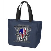 Second Amendment Come & Take It In Defense Of Freedom Zip Tote Bag