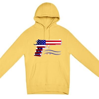 Second Amendment Support Hand Gun Premium Pullover Hoodie