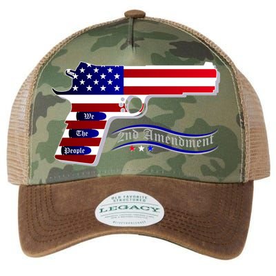 Second Amendment Support Hand Gun Legacy Tie Dye Trucker Hat