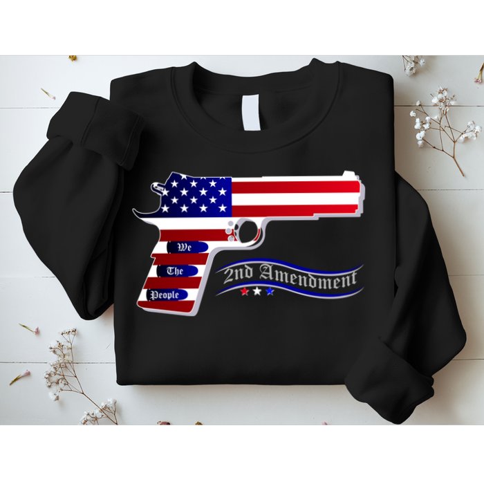 Second Amendment Support Hand Gun Sweatshirt