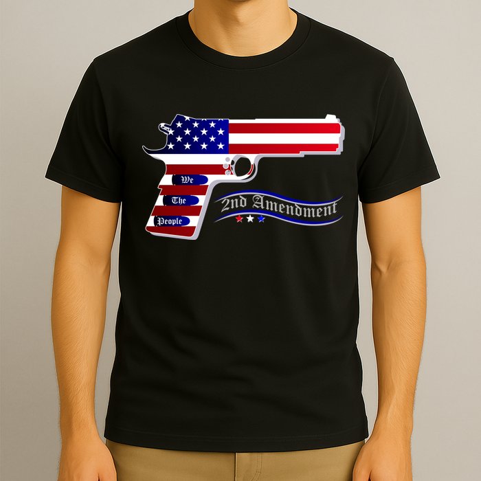 Second Amendment Support Hand Gun T-Shirt