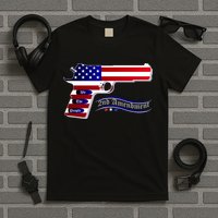 Second Amendment Support Hand Gun T-Shirt